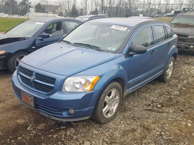 1B3HB48B47D235483 - 2007 DODGE CALIBER SX BLUE photo 2