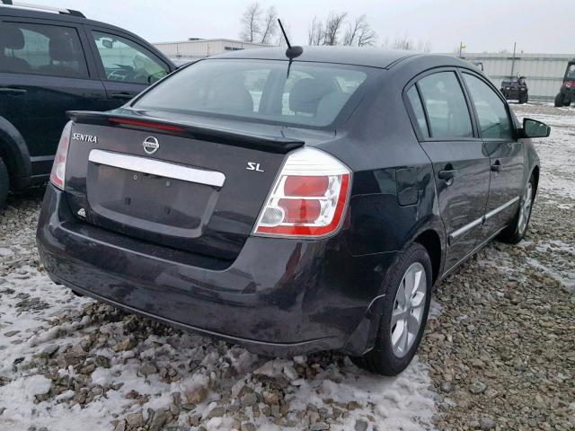 3N1AB6APXCL633175 - 2012 NISSAN SENTRA 2.0 BLACK photo 4