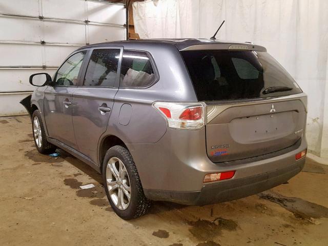 JA4AZ3A37EZ014219 - 2014 MITSUBISHI OUTLANDER GRAY photo 3