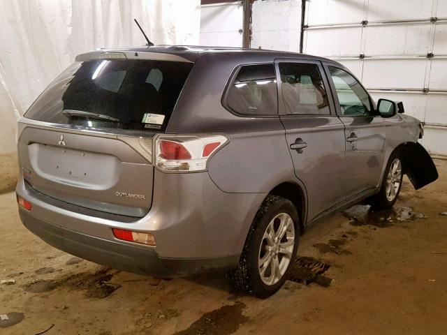 JA4AZ3A37EZ014219 - 2014 MITSUBISHI OUTLANDER GRAY photo 4