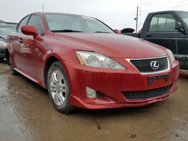 JTHCK262X85024511 - 2008 LEXUS IS 250 RED photo 1