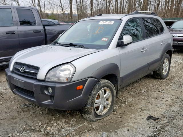 KM8JN72D97U622464 - 2007 HYUNDAI TUCSON SE SILVER photo 2