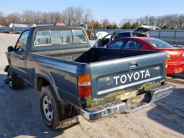 4TARN01P1RZ161031 - 1994 TOYOTA PICKUP 1/2 GREEN photo 3