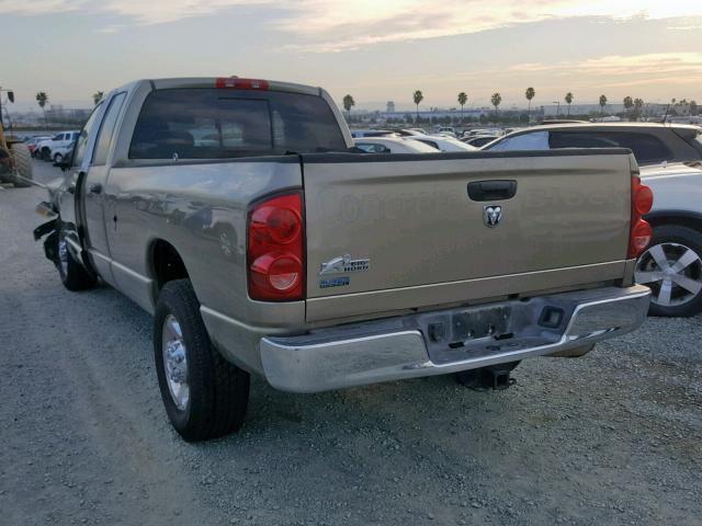 3D7KR28A38G222889 - 2008 DODGE RAM 2500 S თაფლისფერი ფოტო 3