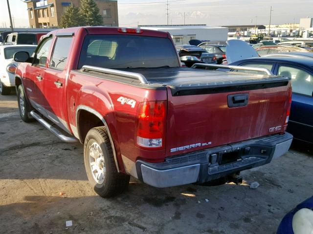 2GTEK13M271642268 - 2007 GMC NEW SIERRA MAROON photo 3