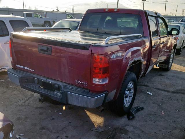 2GTEK13M271642268 - 2007 GMC NEW SIERRA MAROON photo 4