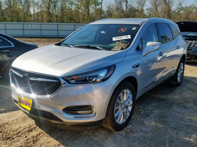 5GAEVBKW7JJ185522 - 2018 BUICK ENCLAVE PR SILVER photo 2