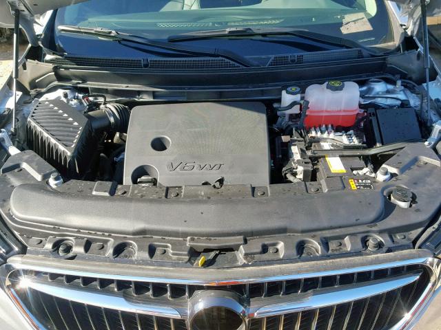 5GAEVBKW7JJ185522 - 2018 BUICK ENCLAVE PR SILVER photo 7