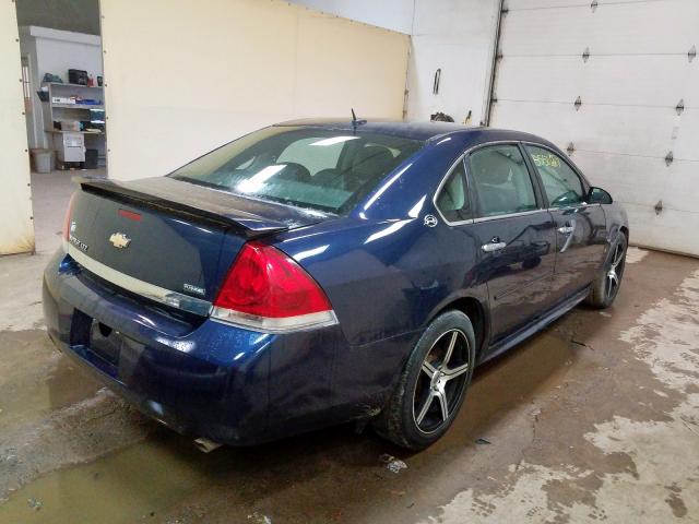 2G1WU57M191161665 - 2009 CHEVROLET IMPALA LTZ BLUE photo 4