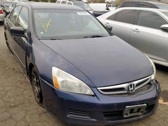 1HGCM561X7A213915 - 2007 HONDA ACCORD VAL BLUE photo 1