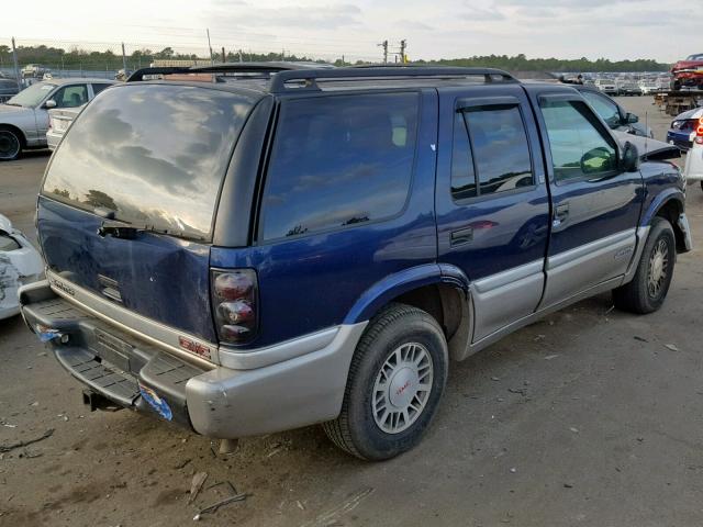 1GKDT13W8W2555889 - 1998 GMC JIMMY BLUE photo 4