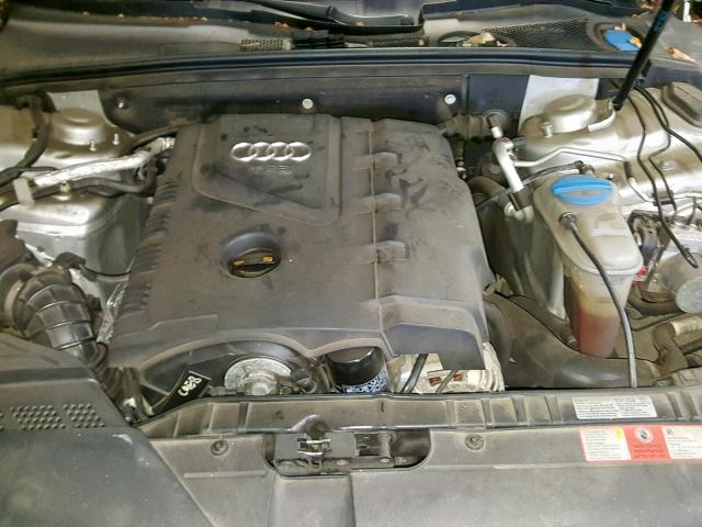 WAULF78K49N015107 - 2009 AUDI A4 2.0T QU SILVER photo 7