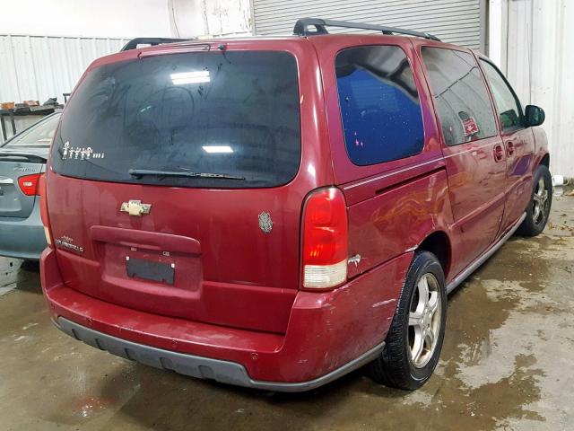 1GNDV23L25D244888 - 2005 CHEVROLET UPLANDER L 红色 照片 4