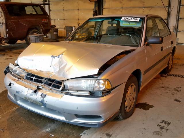 4S3BD4357W7212678 - 1998 SUBARU LEGACY L SILVER photo 2