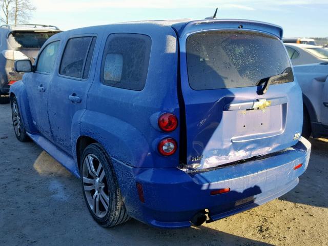 3GNDA63X88S624151 - 2008 CHEVROLET HHR SS BLUE photo 3