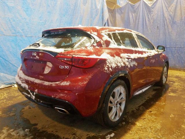 SJKCH5CP8JA060063 - 2018 INFINITI QX30 BASE RED photo 4