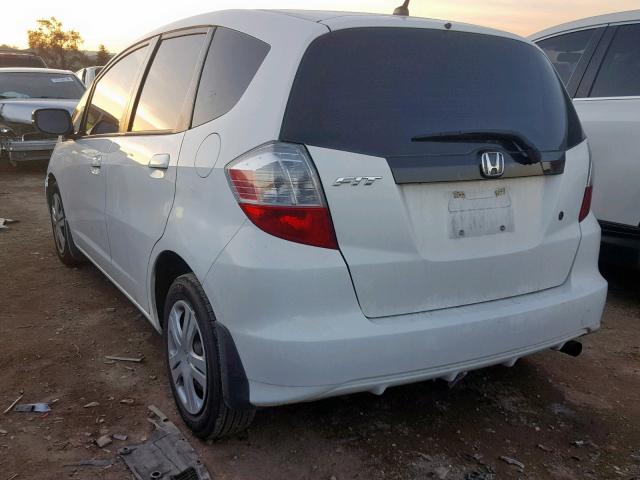 JHMGE8H24AS018980 - 2010 HONDA FIT WHITE photo 3