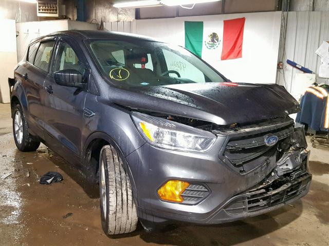 1FMCU0F79HUB78253 - 2017 FORD ESCAPE S GRAY photo 1