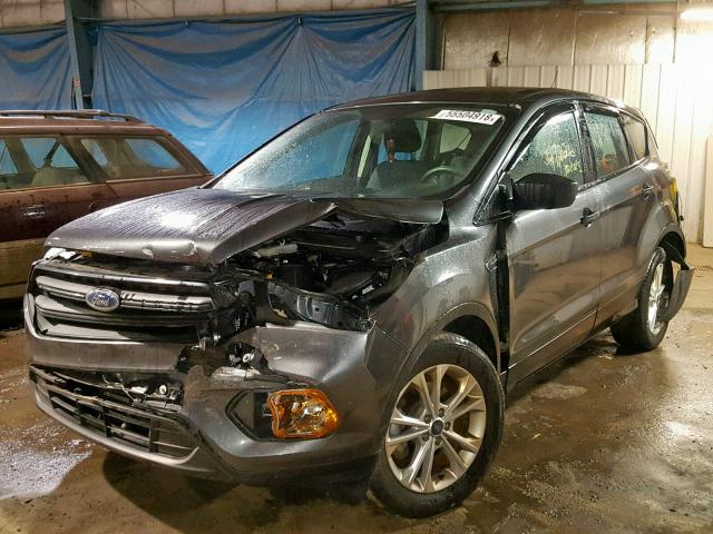 1FMCU0F79HUB78253 - 2017 FORD ESCAPE S GRAY photo 2