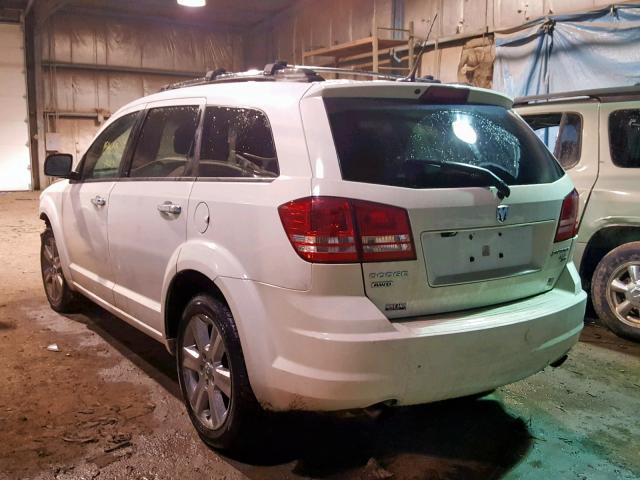 3D4PH6FV0AT239634 - 2010 DODGE JOURNEY R/ WHITE photo 3