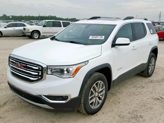 1GKKNSLS1KZ115339 - 2019 GMC ACADIA SLE WHITE photo 2