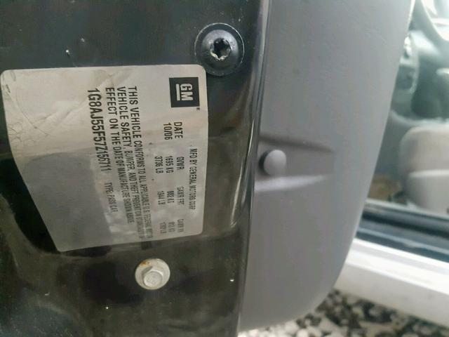 1G8AJ55F57Z156711 - 2007 SATURN ION LEVEL SILVER photo 10