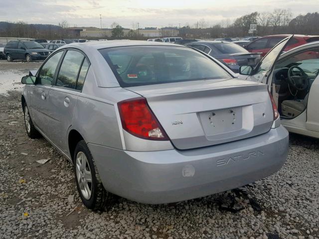 1G8AJ55F57Z156711 - 2007 SATURN ION LEVEL SILVER photo 3