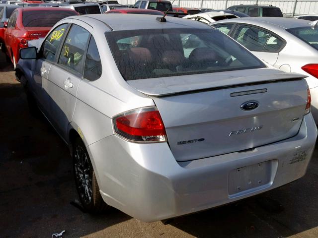 1FAHP3GN9AW276652 - 2010 FORD FOCUS SES SILVER photo 3