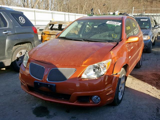 5Y2SL63855Z408971 - 2005 PONTIAC VIBE ORANGE photo 2