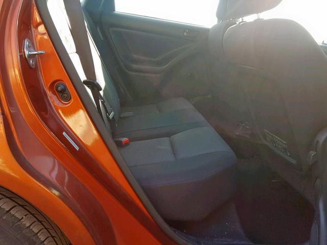 5Y2SL63855Z408971 - 2005 PONTIAC VIBE ORANGE photo 6