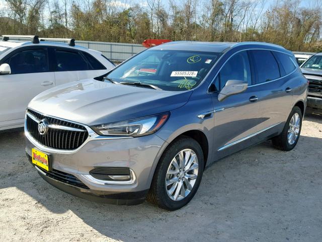 5GAEVBKW0JJ212673 - 2018 BUICK ENCLAVE PR GRAY photo 2