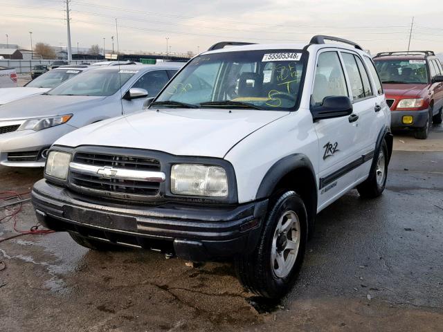 2CNBJ734026929866 - 2002 CHEVROLET TRACKER ZR WHITE photo 2