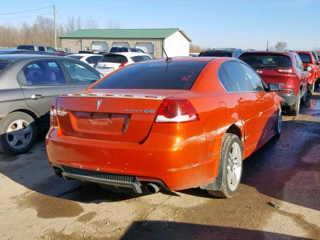 6G2ER57728L147806 - 2008 PONTIAC G8 ORANGE photo 4