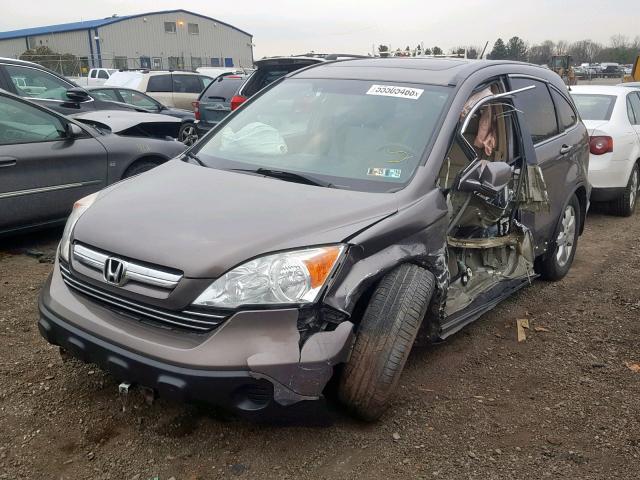 5J6RE48709L021308 - 2009 HONDA CR-V EXL GRAY photo 2