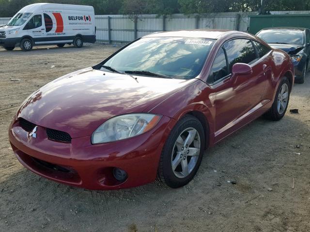 4A3AK24F07E003015 - 2007 MITSUBISHI ECLIPSE GS BURGUNDY photo 2