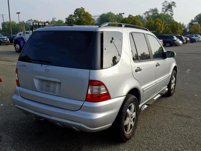 4JGAB57E03A445359 - 2003 MERCEDES-BENZ ML 350 SILVER photo 4