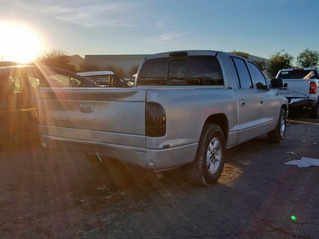 1B7HL2ANX1S224981 - 2001 DODGE DAKOTA QUA SILVER photo 4