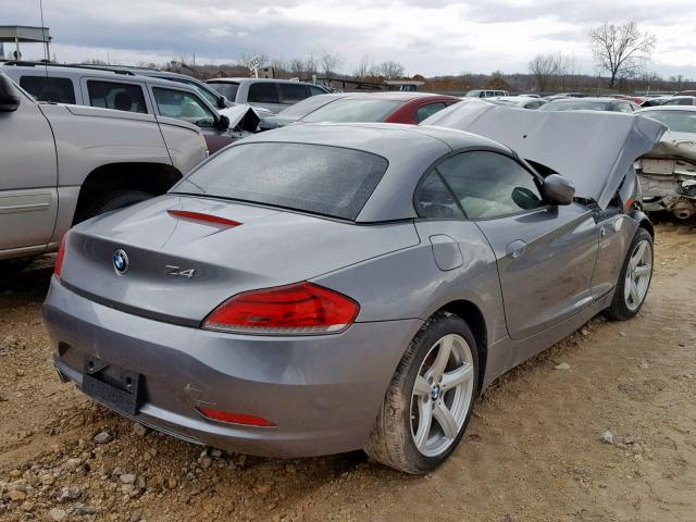 WBALM5C53BE380430 - 2011 BMW Z4 SDRIVE3 GRAY photo 4