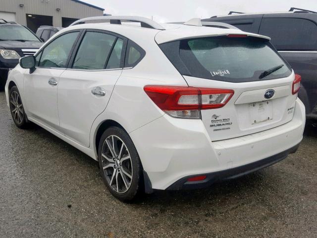 4S3GTAU60H3726851 - 2017 SUBARU IMPREZA LI WHITE photo 3