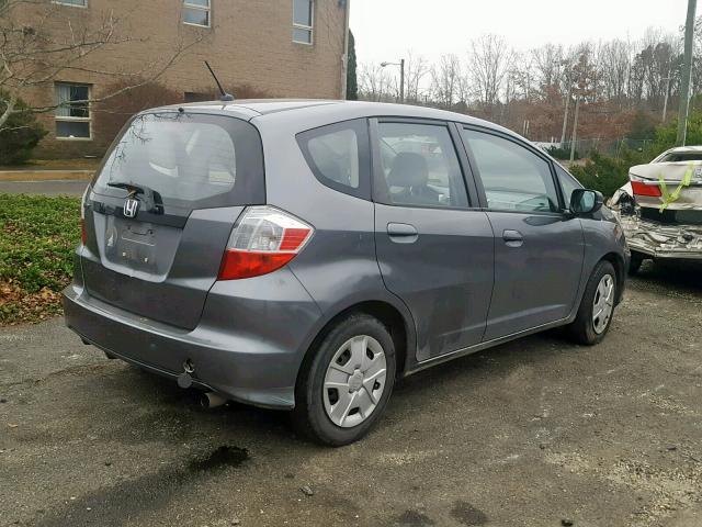 JHMGE8G35CS009105 - 2012 HONDA FIT GRAY photo 4