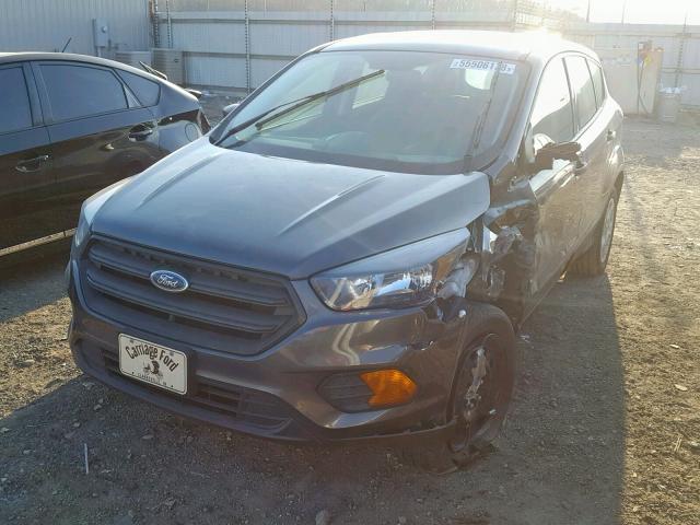 1FMCU0F71JUB69942 - 2018 FORD ESCAPE S GRAY photo 2