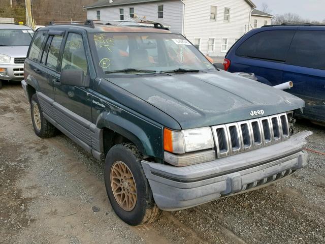 1J4GZ58S2PC507668 - 1993 JEEP GRAND CHER GREEN photo 1