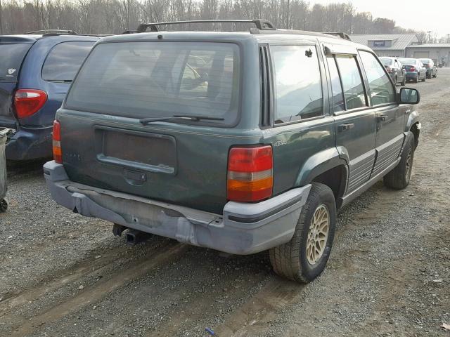 1J4GZ58S2PC507668 - 1993 JEEP GRAND CHER GREEN photo 4