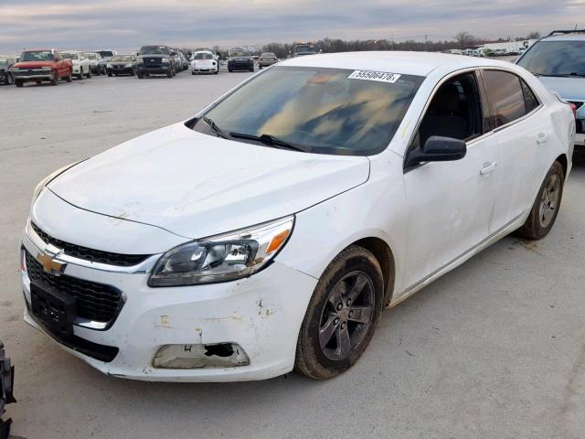 1G11A5SL5FF151517 - 2015 CHEVROLET MALIBU LS WHITE photo 2