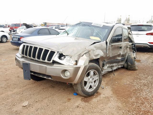 1J8GR48K76C309711 - 2006 JEEP GRAND CHER TAN photo 2