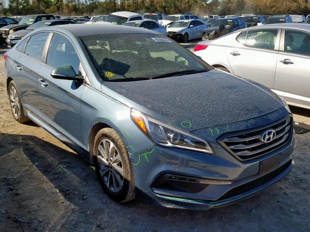 5NPE34AF6FH065471 - 2015 HYUNDAI SONATA SPO TURQUOISE photo 1