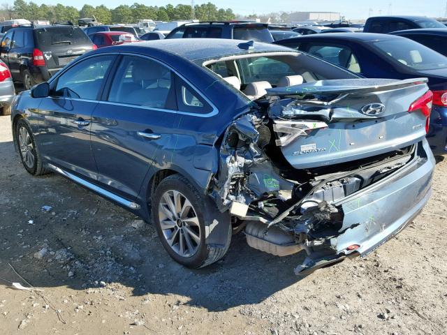 5NPE34AF6FH065471 - 2015 HYUNDAI SONATA SPO TURQUOISE photo 3