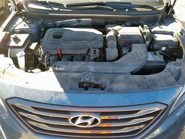 5NPE34AF6FH065471 - 2015 HYUNDAI SONATA SPO TURQUOISE photo 7