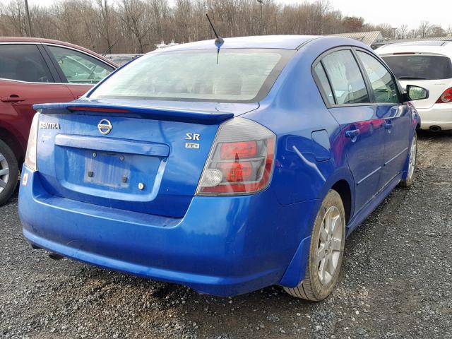 3N1AB61EX9L691407 - 2009 NISSAN SENTRA 2.0 BLUE photo 4