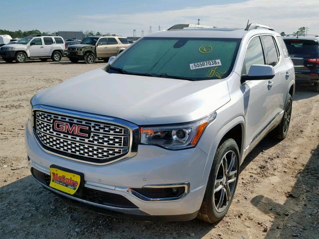 1GKKNXLS3JZ190958 - 2018 GMC ACADIA DEN WHITE photo 2